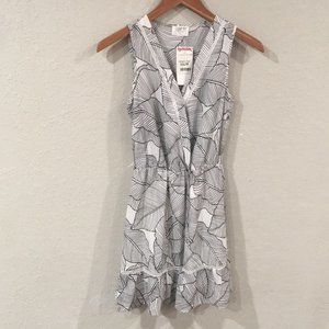 NEW Sienna Sky Women’s Sz XS Wrap Front Mini Dress Light Ruffle